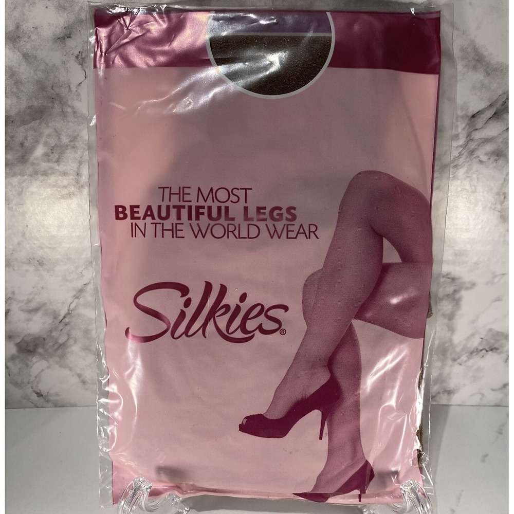 NOS Silkies Ultra Total Leg Control Support Pantyhose Small - Beige 100102
